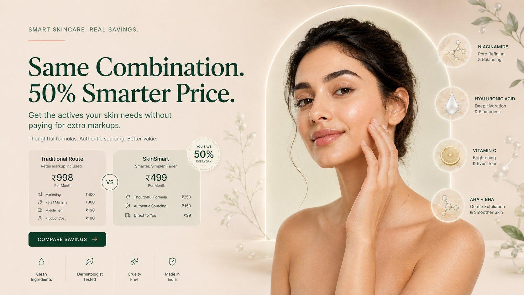 Same combination, smarter price - compare savings